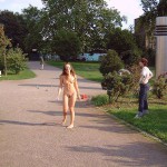 In a park joining a brief game of boccia