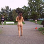 In a park joining a brief game of boccia