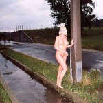 In a small street side cafe