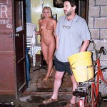 In a small street side cafe