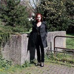 In a pedestrian area