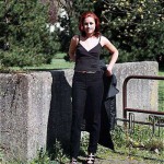 In a pedestrian area