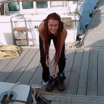 At a marina and on the street