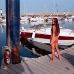 At a marina and on the street