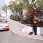 At a marina and on the street