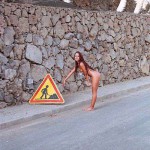 At a marina and on the street