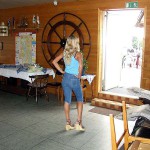 In a yachting club and on a yacht