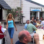 In a yachting club and on a yacht