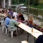 In a yachting club and on a yacht