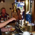 In a yachting club and on a yacht