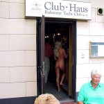 In a yachting club and on a yacht