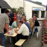 In a yachting club and on a yacht