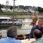 In a yachting club and on a yacht