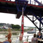 In a yachting club and on a yacht