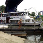 In a yachting club and on a yacht