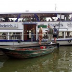 In a yachting club and on a yacht