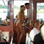 In a yachting club and on a yacht