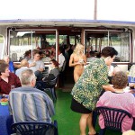 In a yachting club and on a yacht