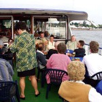 In a yachting club and on a yacht