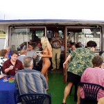 In a yachting club and on a yacht