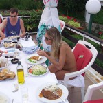 In Croatia breakfast at the hotel