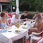 In Croatia breakfast at the hotel