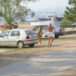 In Croatia stealing the towel