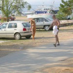 In Croatia stealing the towel