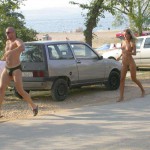 In Croatia stealing the towel