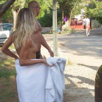In Croatia stealing the towel