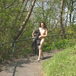 On a street and a bus parking