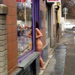 In a drugstore and later