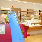 Shopping in a swiss sweets shop