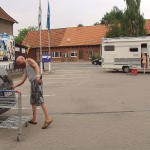 Shopping camping trip