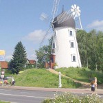Sightseeing at a windmill
