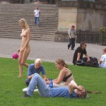 On a meadow at the national gallery