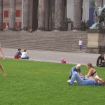 On a meadow at the national gallery