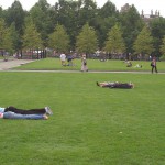 On a meadow at the national gallery