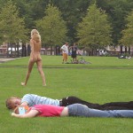 On a meadow at the national gallery