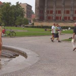 On a meadow at the national gallery