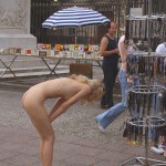 At some souvenir booths