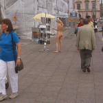 At some souvenir booths