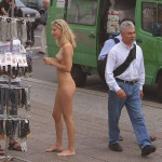 At some souvenir booths