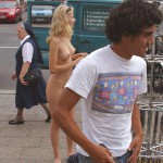 At some souvenir booths