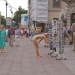 At some souvenir booths