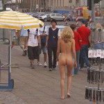 At some souvenir booths