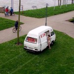 Buying some ice cream