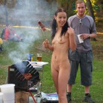 At a barbecue