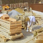 At a construction area