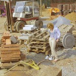 At a construction area